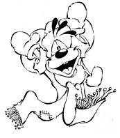 coloriage diddl en hiver
